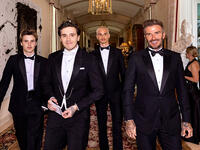 the Beckham men banded together in Dior 