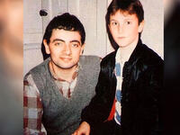  young mr bean and young Christian bale