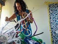 Jordanian-based Artist Raises Awareness About Environment Through Art
