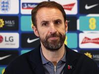 England's manager Gareth Southgate holds a press conference at St George's Park in Burton-on-Trent after revealing the England squad for the 2022 World Cup in Qatar on November 10, 2022. (Photo by Darren Staples / AFP)