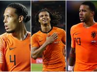 منتخب هولندا: اللاعبون الهولنديون: 15 لاعبًا - عدد المجنسين: 11 لاعبًا من أصل غير هولندي، أبرزهم: ممفيس ديابي وناثان اكي وفان دايك.