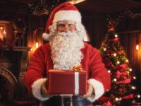 7. Santa Claus: The name comes from 'Sinterklaas,' meaning Saint Nicholas in Dutch. St. Nicholas was a 4th-century bishop known for his generosity. (shutterstock)