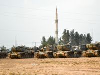 turkish army prepares operations for syria. 