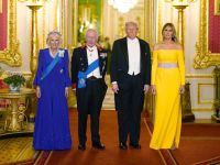 Elegance or rule-breaking? Melania Trump's Windsor banquet look divides opinion