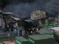 Massive warehouse blaze erupts in west London