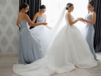 الطرحات الطويلة موضة عروس 2026