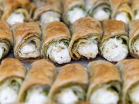 أصابع البقلاوة المقرمشة بالقشطة