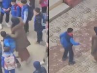 little child in a school in Algeria