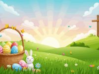 كروت معايدة عيد الفصح المجيد على شكل صليب