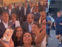 Macron’s morning run in Egypt goes viral