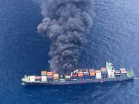 tanker on fire