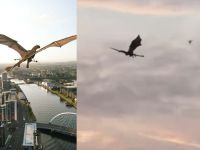 "I thought I was hallucinating": Giant Flying dragon over Glasgow triggers social media frenzy