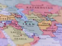 Iran on a map