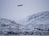 Icelandair flight taking off