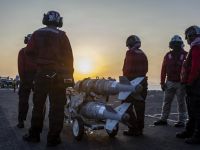 US Navy sailors aboard USS Abraham Lincoln