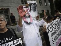 Trump told reporters at the White House that he talked to the Saudi leadership "more than once" since Khashoggi, a US resident and Washington Post contributor, vanished on October 2 after entering the Saudi consulate in Istanbul.(Jim WATSON / AFP)