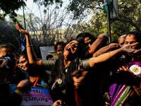 Members of the Indian transgender community take part in a protest against the Transgender Persons (Protection of Rights) Bill.
CHANDAN KHANNA / AFP