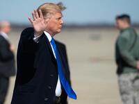 US President Donald Trump boards Air Force One prior to departure from Joint Base Andrews in Maryland, as he travels to Hanoi, Vietnam for a second summit with North Korean leader Kim Jong Un.
SAUL LOEB / AFP