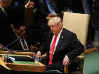 President Donald Trump pauses after addressing the 73rd United Nations (U.N.) General Assembly on September 25, 2018 in New York City. Images/AFP 
SPENCER PLATT / GETTY IMAGES NORTH AMERICA / AFP