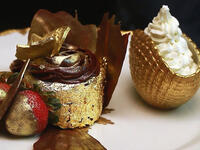 Golden Phoenix Cupcake