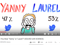 فيديو لتحدي Do You Hear “Yanny” or “Laurel”? الشهير تمكن من حصد نحو 49 مليون مشاهدة منذ نشره شهر مايو الماضي.