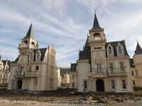 A photo shows hundreds of houses part of the Sarot Group's Burj Al Babas project  close to the town centre of Mudurnu in the Bolu northwestern region. 
Adem ALTAN / AFP
