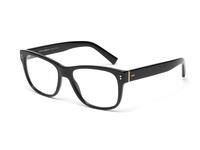 With its square design and thick temples, the Domenico model is a Dolce&Gabbana classic. In the optical model it comes in two refined shades, blue and grey streaked havana, and in the classic black and havana colours.