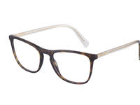 A minimalist aesthetic infuses the new creation: the front’s squared silhouette is enhanced by the refined appeal of the keyhole bridge, while the linear temples bear the brand’s lettering logo. The palette explores classic shades of Black, Matte Black, and Tortoise, accompanied by striped versions of Charcoal + White, and Charcoal + Blue.