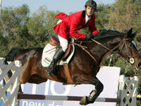 الفارس الأردني إبراهيم بشارات: ينحدر بشارات من عائلة عريقة لطالما اهتمت بالفروسية وبرعت بها، كما أن المنافسات الأولمبية ليست بجديدة عليه، إذ سبق له خوض غمار بطولات أثينا 2004 وبكين 2008. يتمنى تحقيق الصعب على صهوة حصانه "فريدة".