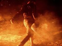 A Palestinian protester from a group calling themselves the "night confusion units"  (Twitter/Fadi Thabet)