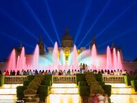 The Magic Fountain of Montjuïc is a fountain at the head of Avenida Maria Cristina in the Montjuïc neighborhood of Barcelona, Catalonia, Spain. (Shutterstock)
