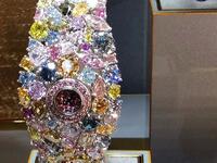 Graff Diamonds Hallucination at $55 million: Unveiled at the Baselword Watch and Jewelry Fair, this unprecedented watch is made up of 110 carats of diamonds. Diamonds of all colors. (pinterest.ca)