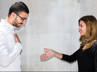 hand to chest Arabs I don't shake hands