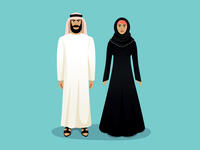 Arab male female 