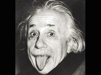 Einstein big hair, crazy look