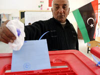 In Feb. 2014, three years after the overthrow of Gaddafi, the General National Council’s mandate expires. The GNC has accomplished little, due to gridlock between Islamists and nationalists. Ordinary Libyans are angry at how little progress it has made. An election is held to draft a constitution, but voter turnout is paltry.
