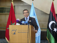 October 2015: UN envoy Bernardino Leon announces the formation of a national unity government, to be led by a prime minister from the Libya Dawn parliament in Tripoli. MP’s from both governments blast the announcement, declaring that it will be a failure. 
 
