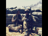 Mike and Hirani in battle