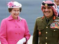 King Hussein and Queen Elizabeth