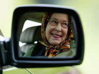Queen Elizabeth driving