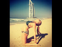 A precious preggers Billy Mucklow made her way to the Middle East this summer. The ‘TOWIE’ star showed off her adorable baby bump at the beach in Dubai. Maybe next time she’ll be back with a little one in her arms. 