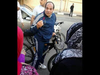 President Sisi cyclist
