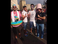 men in kids' beach toys