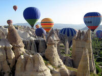 Hot air balloons over Cappadocia