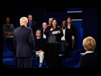 Muslim woman at second debate