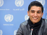 Mohammad Assaf - As a child of the United Nations Relief and Works Agency (UNRWA), the Arab Idol winner became the UN Palestinian refugee agency’s first ambassador in more than 60 years. Growing up in Gaza’s Khan Younis camp, he attended a school, health clinic and community centers founded by UNRWA, and his mother was also an UNRWA teacher.
 


