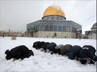 snow in Jerusalem