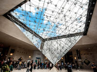 Inverted pyramid in the shopping mall 'Carrousel du Louvre'. (Shutterstock/ File)