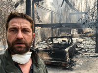 جيرارد بتلر: نشر صورة لبقايا منزله المتفحم في ماليبو وأرفقها بالقول: "عدت إلى منزلي في ماليبو بعد عملية الإخلاء، وقت محزن عبر كاليفورنيا، شكرًا لجهود وتضحية رجال الإطفاء".