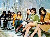 Students from the University of Tehran, Iran ...before the Islamic Revolution in 1971. (Twitter)